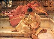 Sir Lawrence Alma-Tadema,OM.RA,RWS Favourite Poete oil painting reproduction